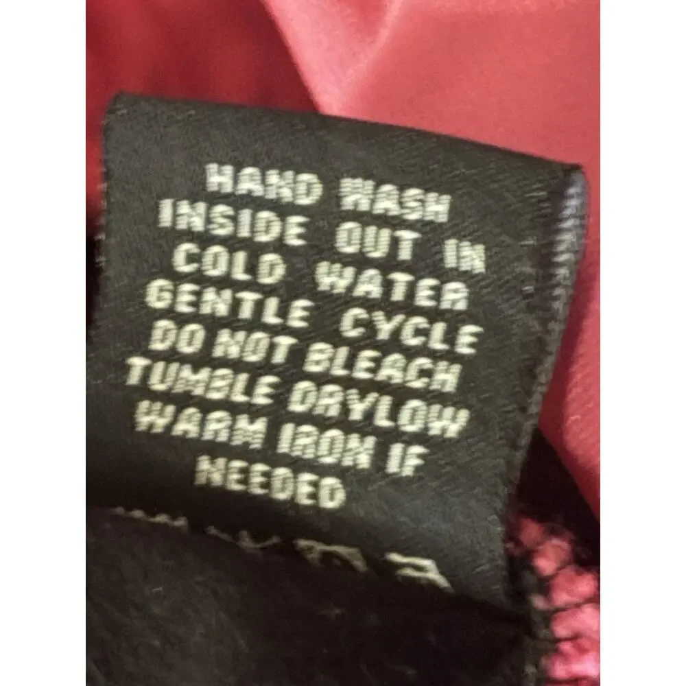 Y2K BCBG Maxazria Foldover Yoga Pants With Glitter Logo, Black & Pink Vintsge M